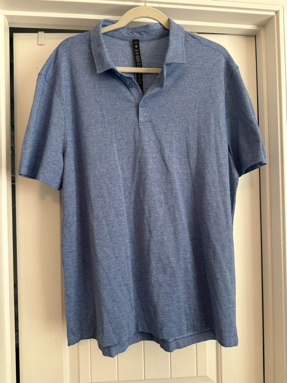 Men’s XXL Lululemon Blue Evolution Short Sleeve Polo Shirt